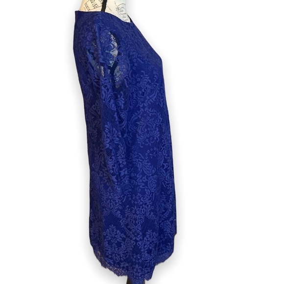 Jessica Howard Sheath Dress Purple Lace Size 6 - Picture 2 of 7